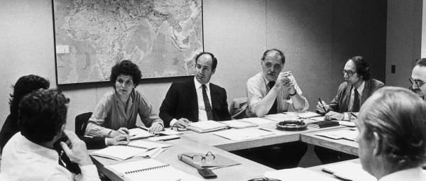 Hazar Imam in a meeting of the AKAA  1978-01-01